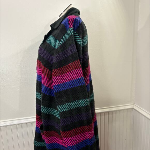 Torrid Plus Size 5X Coatigan Collared Sweater Duster Cardigan Striped Pockets - Picture 13 of 13